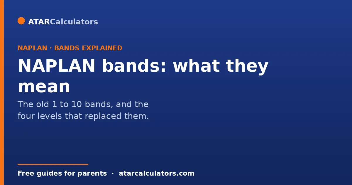 NAPLAN bands explained, the old 1 to 10 scale and the new levels
