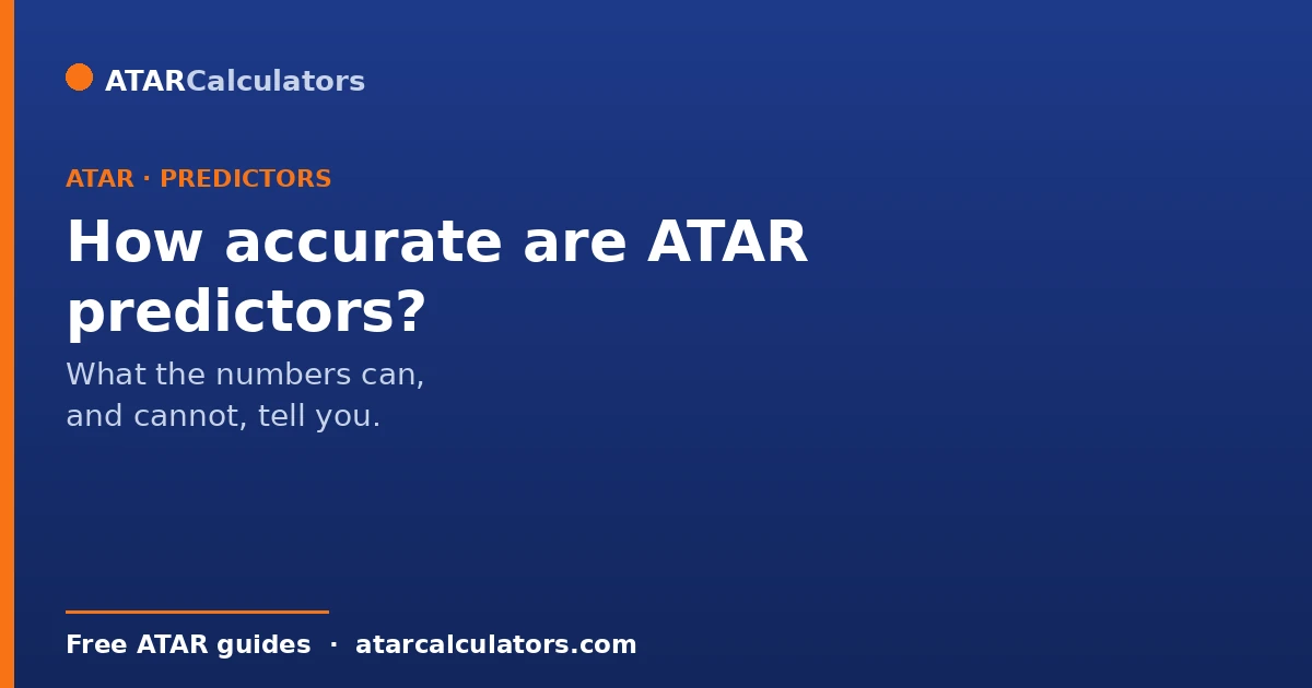 How accurate ATAR predictors are and what the data shows