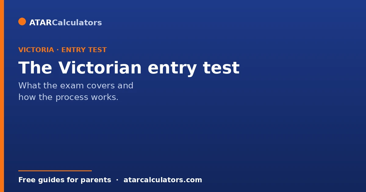 The Victorian selective entry test, run by ACER, explained for parents