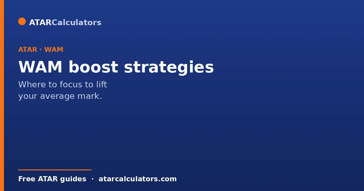 WAM boost strategies to improve your average mark
